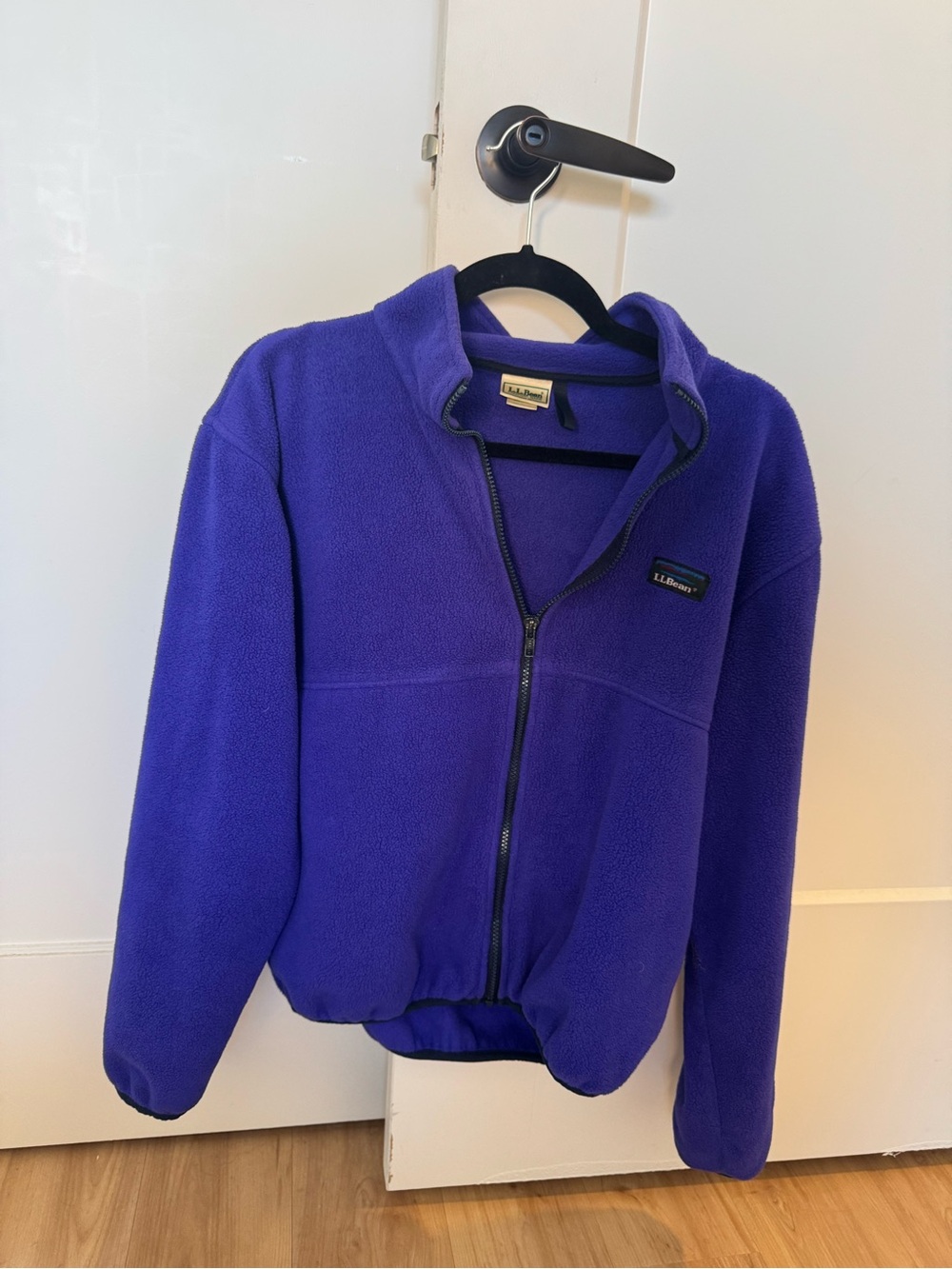 L.L. Bean Purple Full-Zip Puffer Fleece Jacket